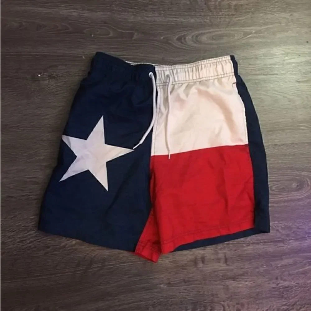George | Boys Swim Trunks | Red White & Blue | Small | 28-30 | GUC